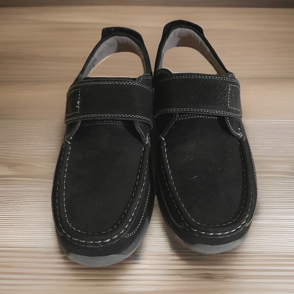 Propét Men's Porter Loafers Shoes Casual MCA023S Black US 9.5X Slip On Leather - Picture 1 of 5